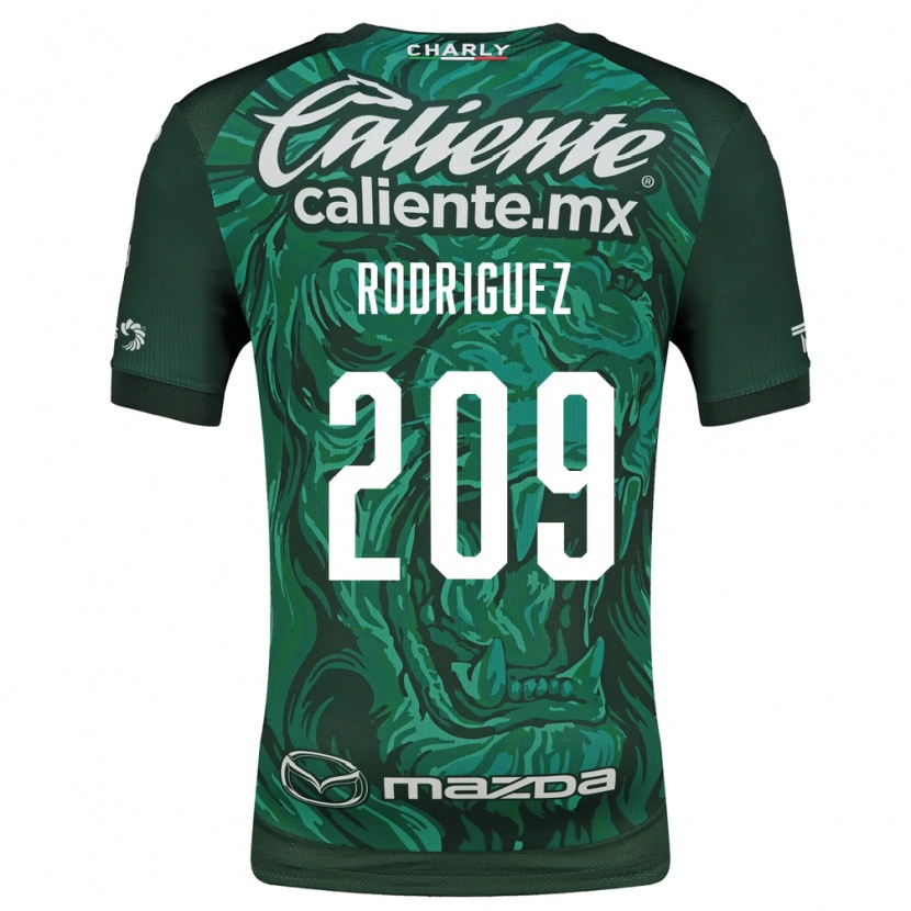 Danxen Pánské Víctor Rodríguez #209 Zelená Černá Domů Hráčské Dresy 2026/27 Dres