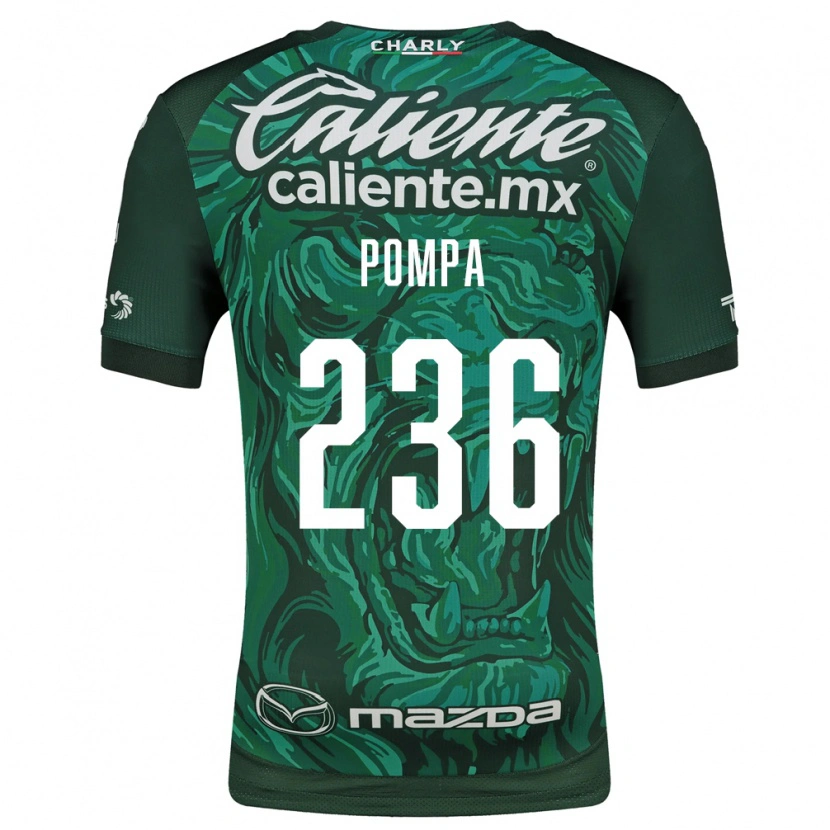 Danxen Pánské Gerardo Pompa #236 Zelená Černá Domů Hráčské Dresy 2026/27 Dres