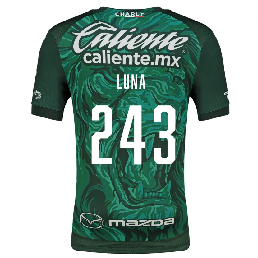 Danxen Pánské Sergio Luna #243 Zelená Černá Domů Hráčské Dresy 2026/27 Dres