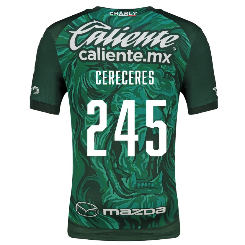 Danxen Pánské Thomas Cereceres #245 Zelená Černá Domů Hráčské Dresy 2026/27 Dres