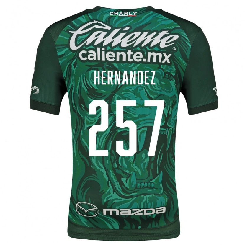 Danxen Pánské Karín Hernández #257 Zelená Černá Domů Hráčské Dresy 2026/27 Dres