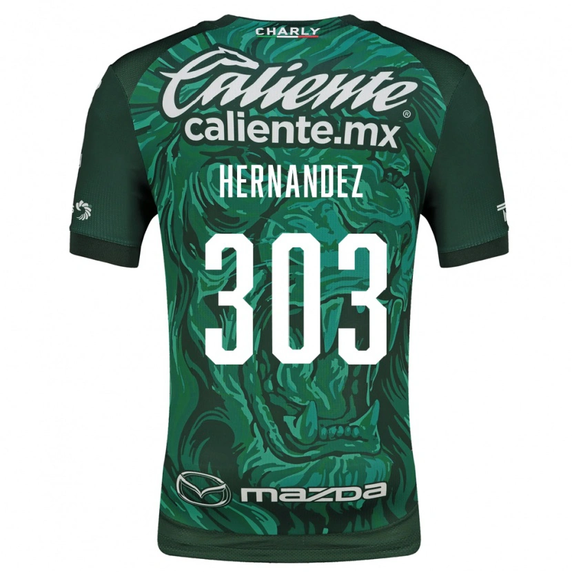 Danxen Pánské Alan Hernández #303 Zelená Černá Domů Hráčské Dresy 2026/27 Dres
