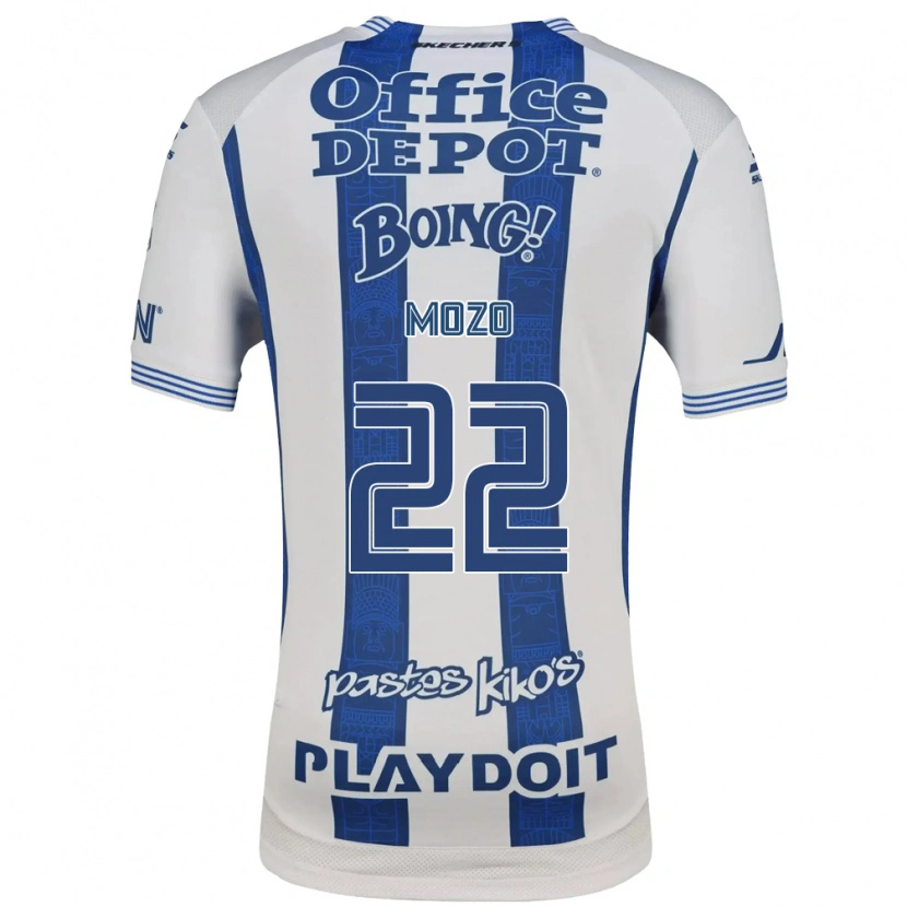 Danxen Pánské Alan Mozo #22 Bílá Tmavě Modrá Domů Hráčské Dresy 2026/27 Dres