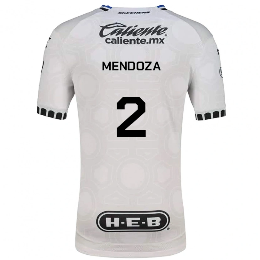 Danxen Pánské Omar Mendoza #2 Bílá Černá Modrá Domů Hráčské Dresy 2026/27 Dres