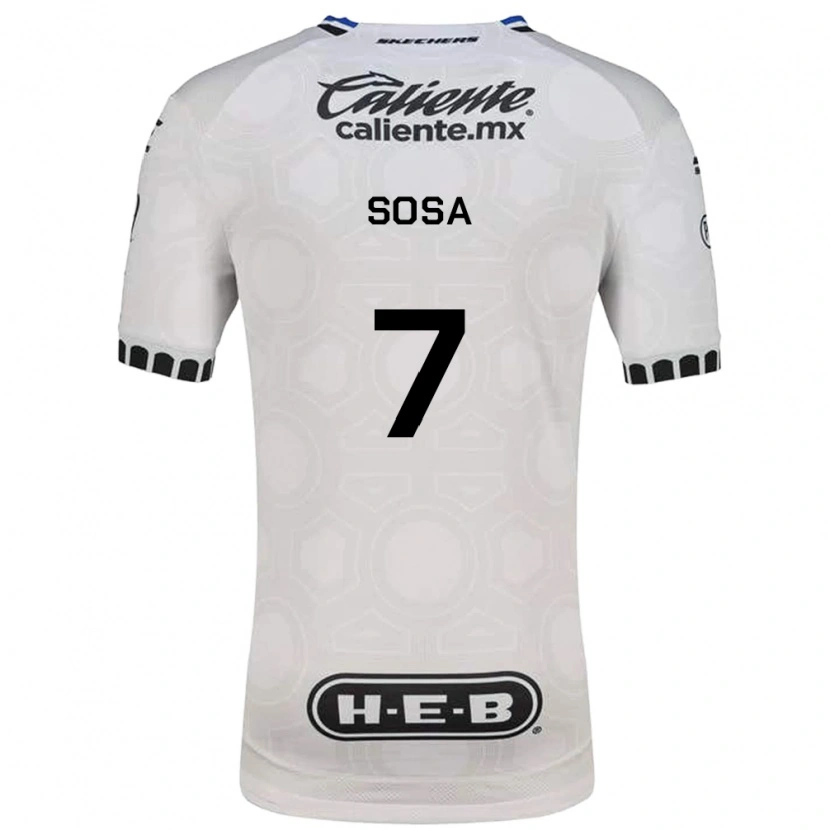 Danxen Pánské Samuel Sosa #7 Bílá Černá Modrá Domů Hráčské Dresy 2026/27 Dres