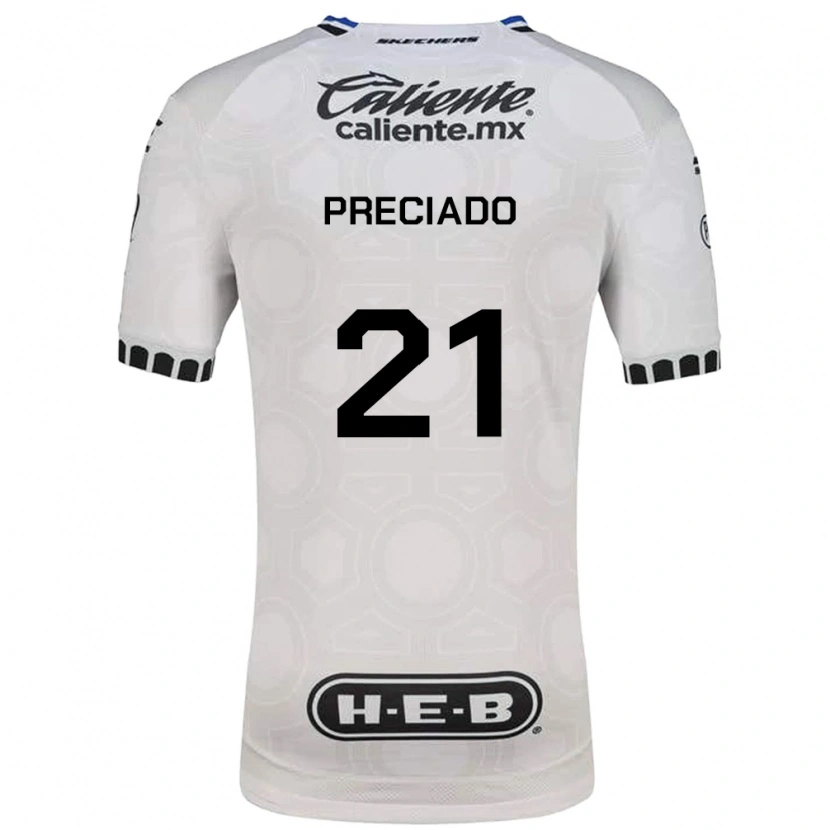 Danxen Pánské Ayrton Preciado #21 Bílá Černá Modrá Domů Hráčské Dresy 2026/27 Dres
