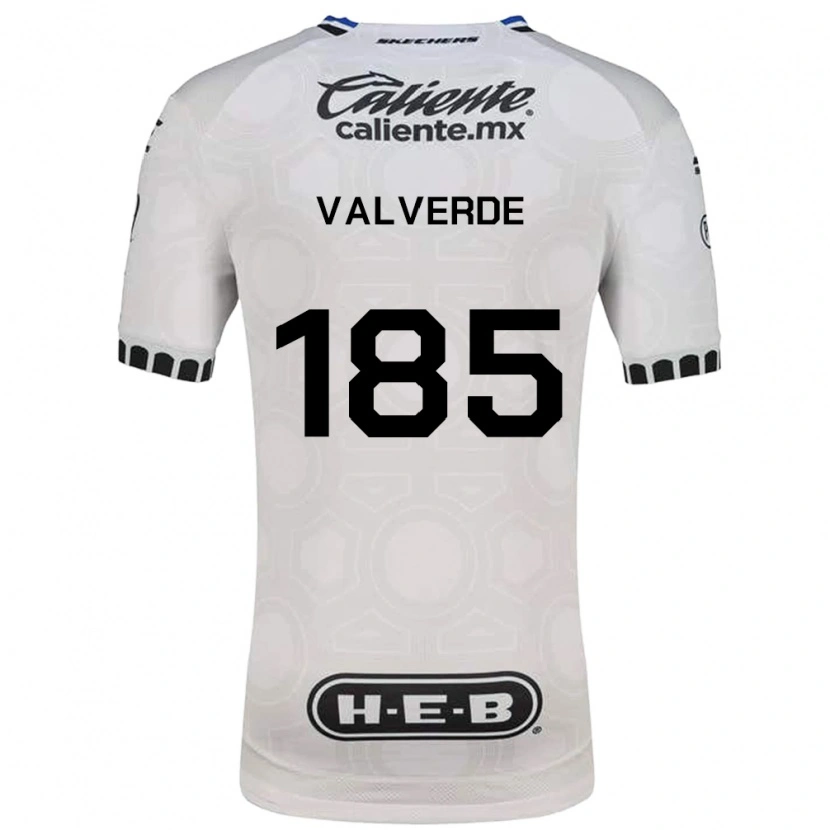 Danxen Pánské Luis Valverde #185 Bílá Černá Modrá Domů Hráčské Dresy 2026/27 Dres