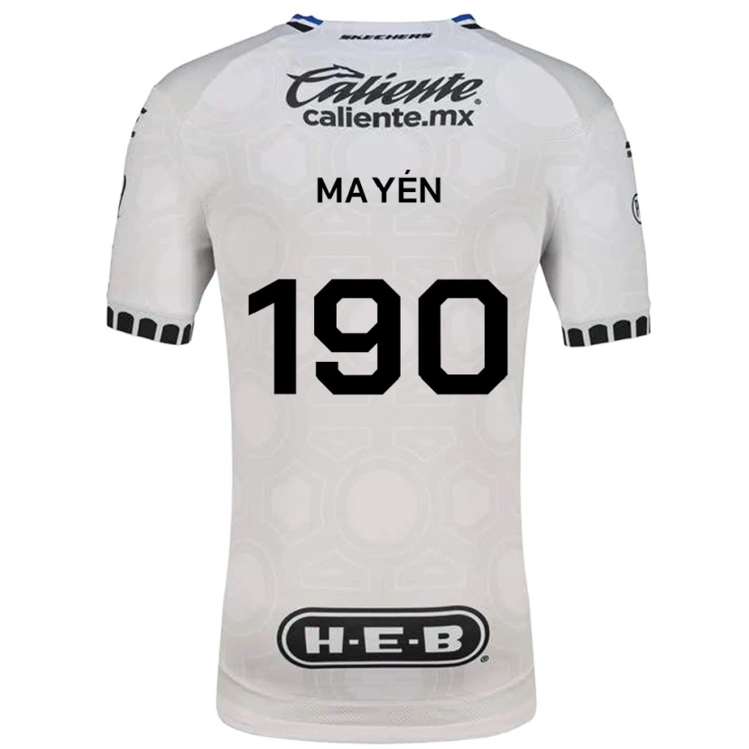 Danxen Pánské Eduardo Mayén #190 Bílá Černá Modrá Domů Hráčské Dresy 2026/27 Dres
