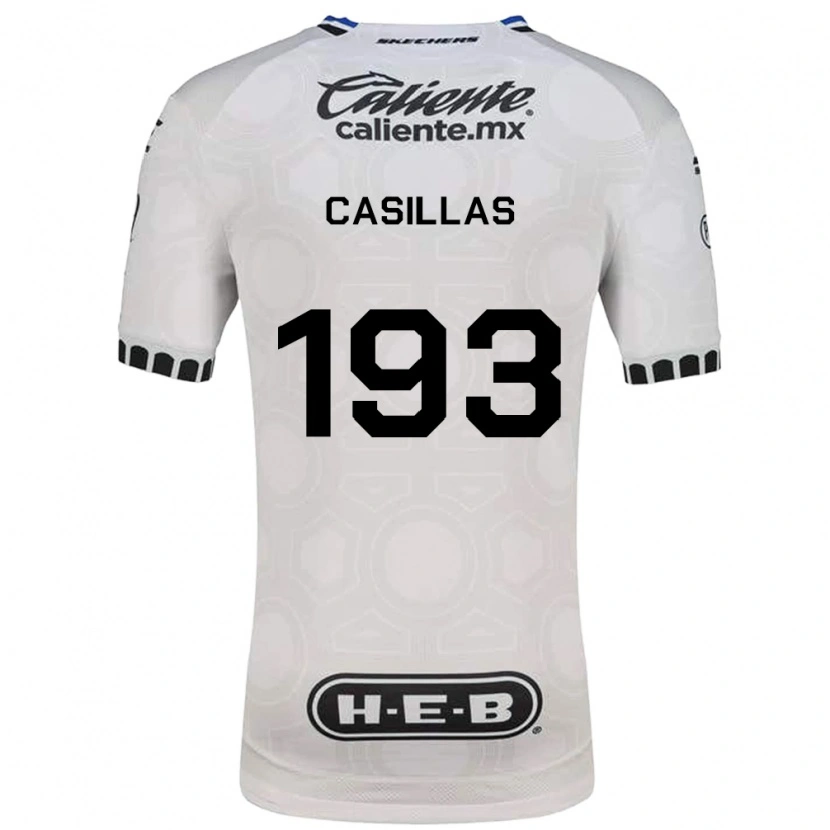 Danxen Pánské Mauricio Casillas #193 Bílá Černá Modrá Domů Hráčské Dresy 2026/27 Dres