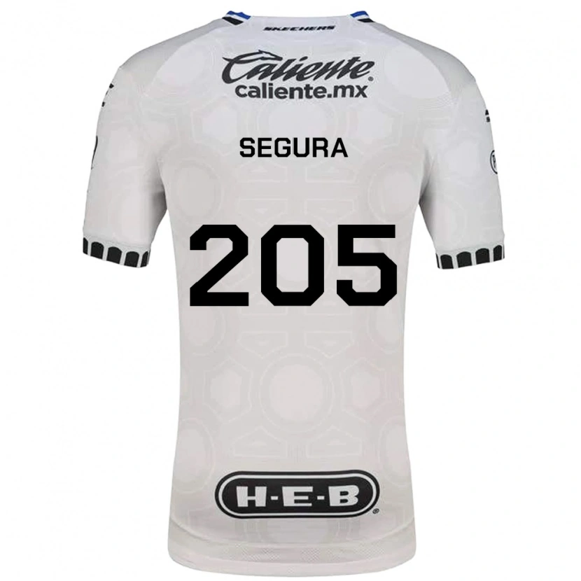Danxen Pánské Mathías Segura #205 Bílá Černá Modrá Domů Hráčské Dresy 2026/27 Dres