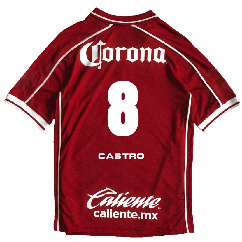 Danxen Pánské Nicolás Castro #8 Bílá Červená Domů Hráčské Dresy 2026/27 Dres