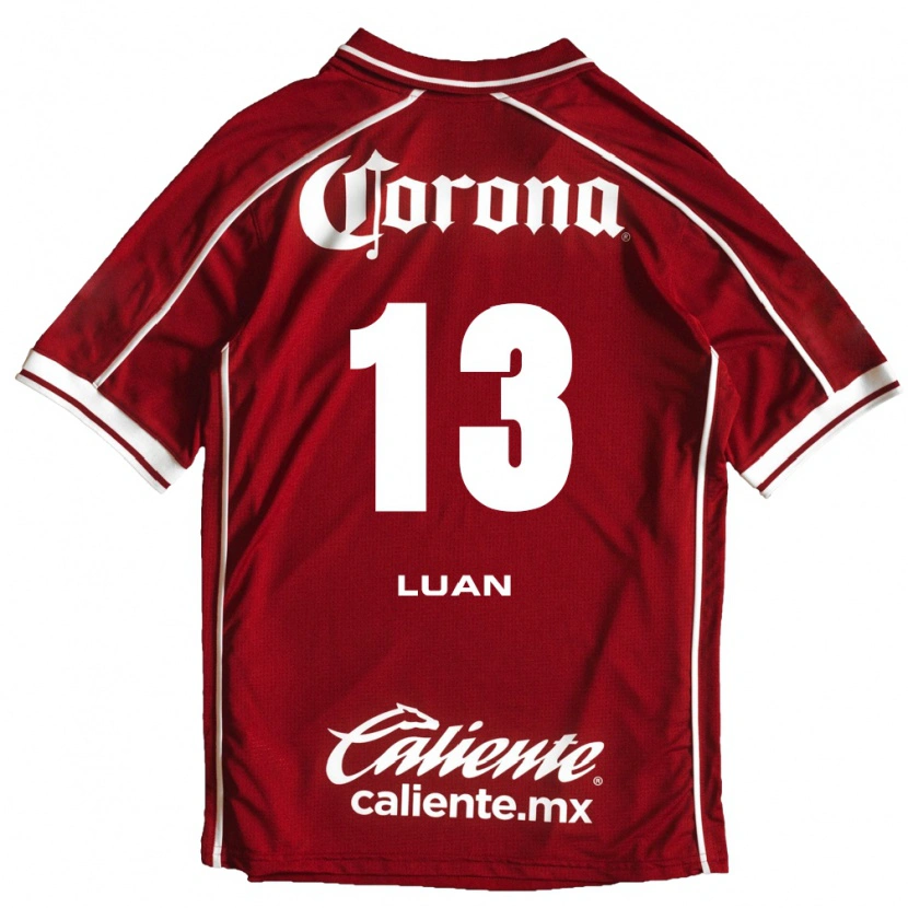 Danxen Pánské Luan Garcia Teixeira #13 Bílá Červená Domů Hráčské Dresy 2026/27 Dres