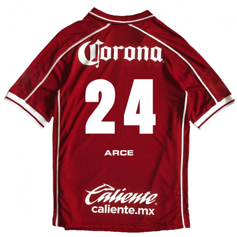 Danxen Pánské Fernando Arce #24 Bílá Červená Domů Hráčské Dresy 2026/27 Dres