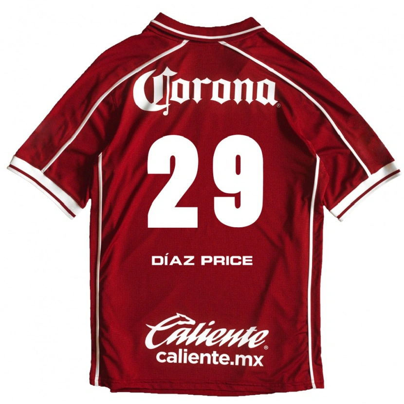 Danxen Pánské Jorge Díaz Price #29 Bílá Červená Domů Hráčské Dresy 2026/27 Dres
