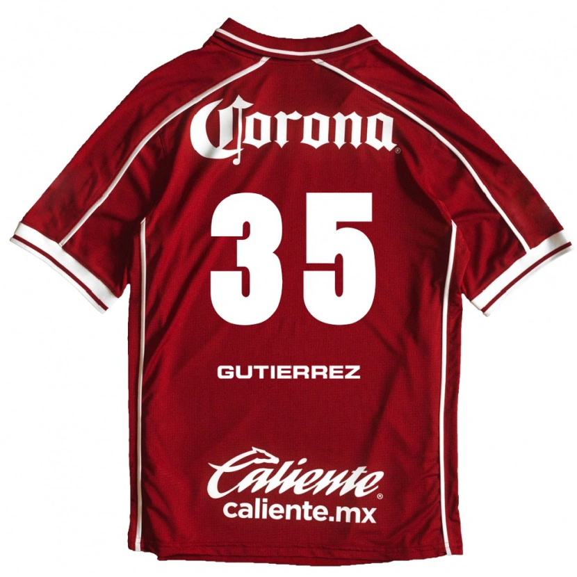Danxen Pánské Érick Gutiérrez #35 Bílá Červená Domů Hráčské Dresy 2026/27 Dres