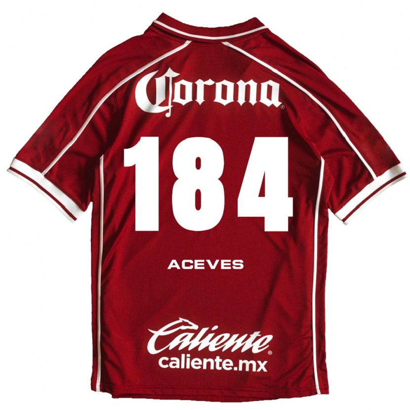 Danxen Pánské Sebastián Aceves #184 Bílá Červená Domů Hráčské Dresy 2026/27 Dres
