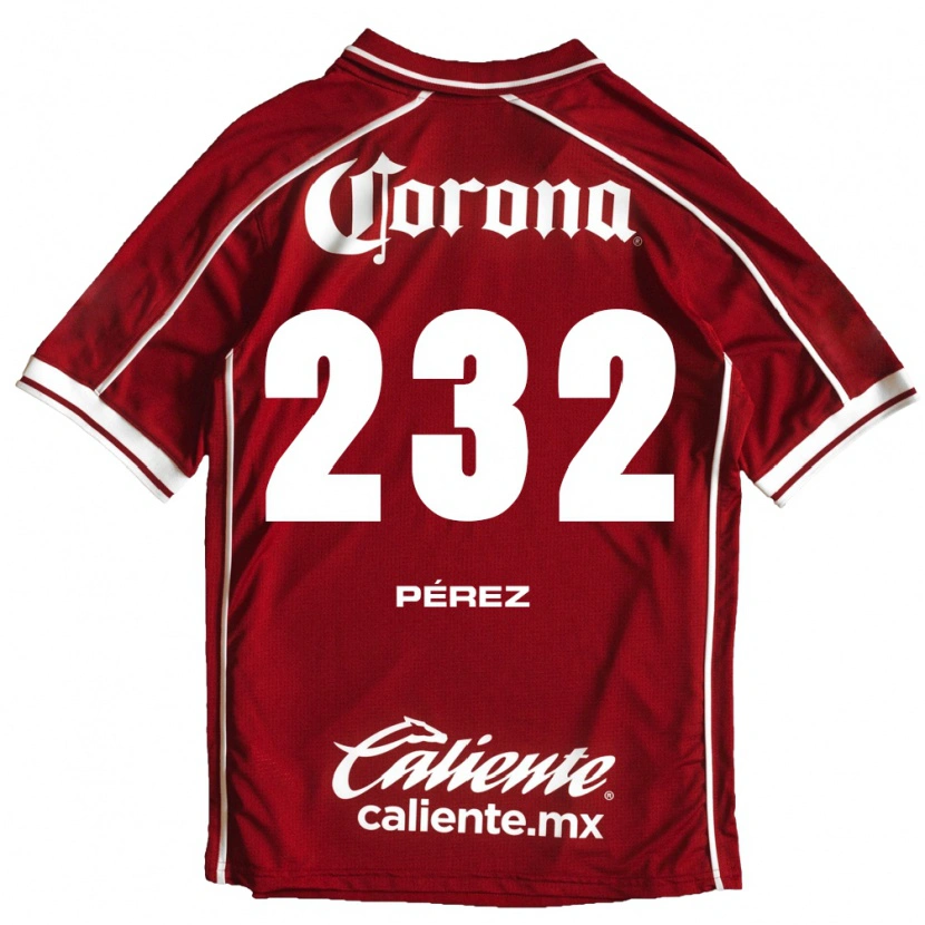 Danxen Pánské Diego Pérez #232 Bílá Červená Domů Hráčské Dresy 2026/27 Dres