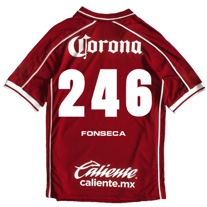 Danxen Pánské Fernando Fonseca #246 Bílá Červená Domů Hráčské Dresy 2026/27 Dres