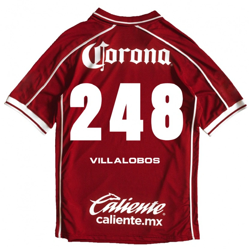 Danxen Pánské José Villalobos #248 Bílá Červená Domů Hráčské Dresy 2026/27 Dres