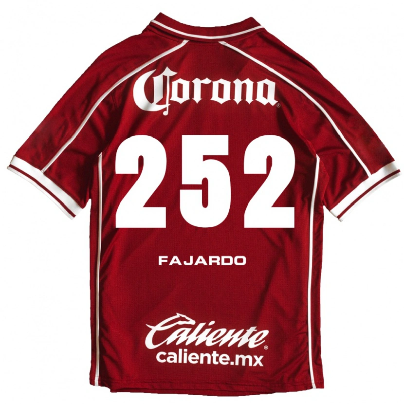 Danxen Pánské Rafael Fajardo #252 Bílá Červená Domů Hráčské Dresy 2026/27 Dres