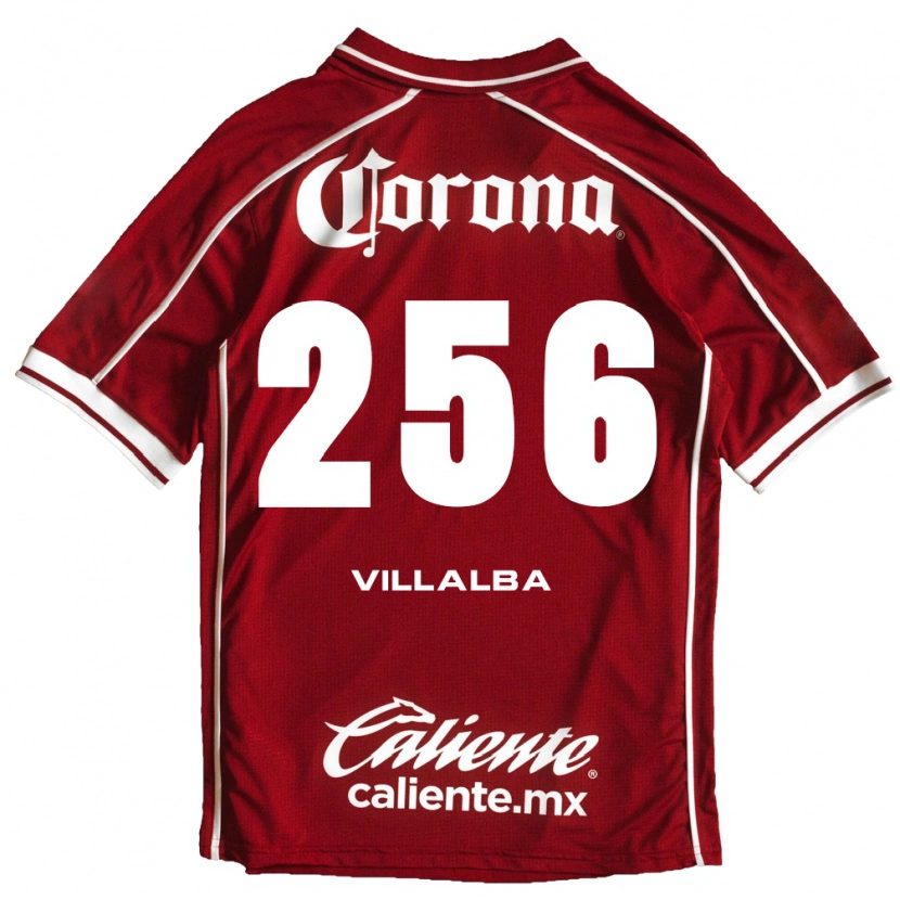 Danxen Pánské Uriel Villalba #256 Bílá Červená Domů Hráčské Dresy 2026/27 Dres