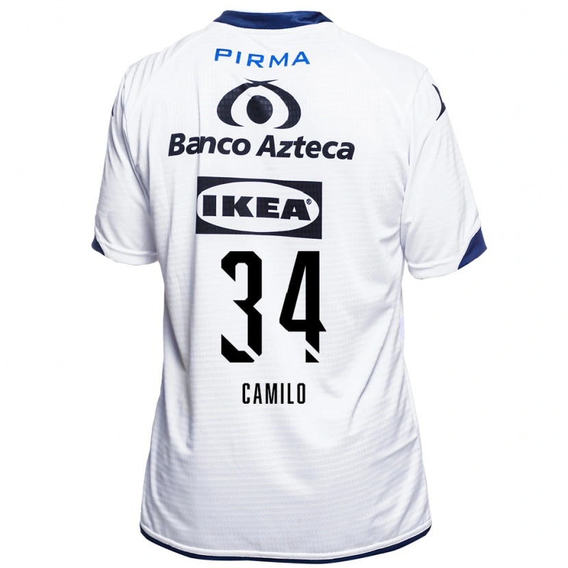 Danxen Pánské Lucas Camilo #34 Bílá Černá Modrá Domů Hráčské Dresy 2026/27 Dres