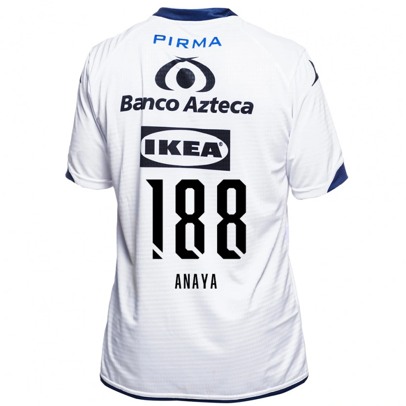 Danxen Pánské Mario Anaya #188 Bílá Černá Modrá Domů Hráčské Dresy 2026/27 Dres