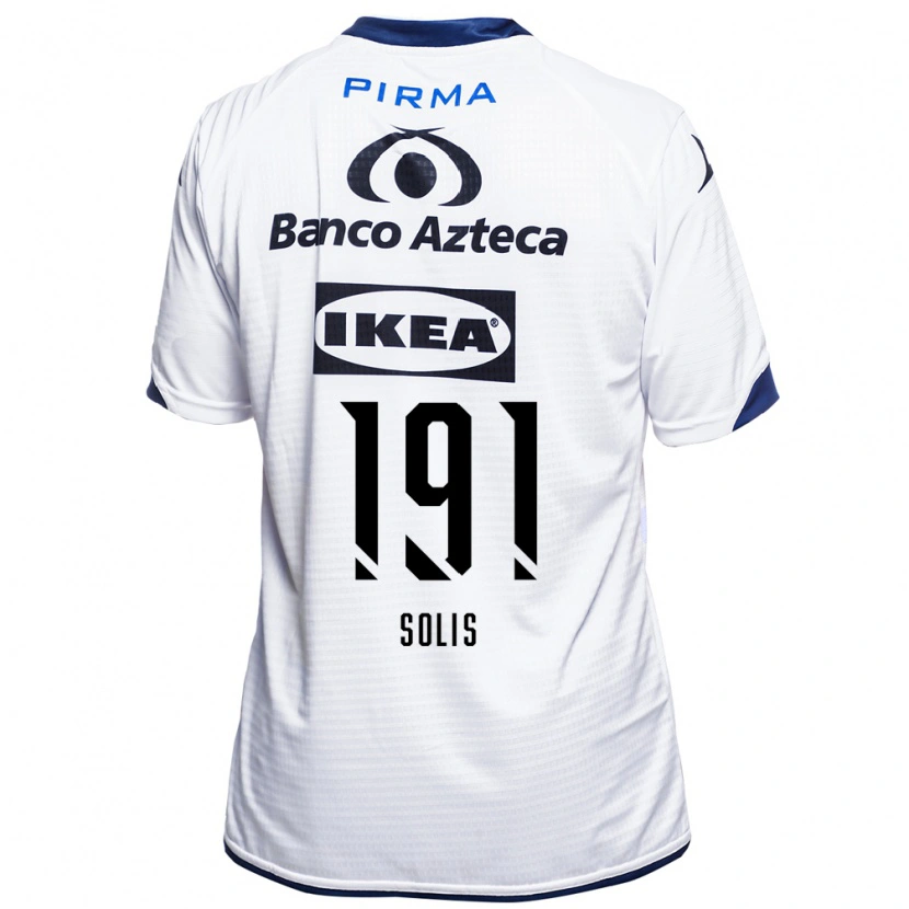 Danxen Pánské César Solís #191 Bílá Černá Modrá Domů Hráčské Dresy 2026/27 Dres