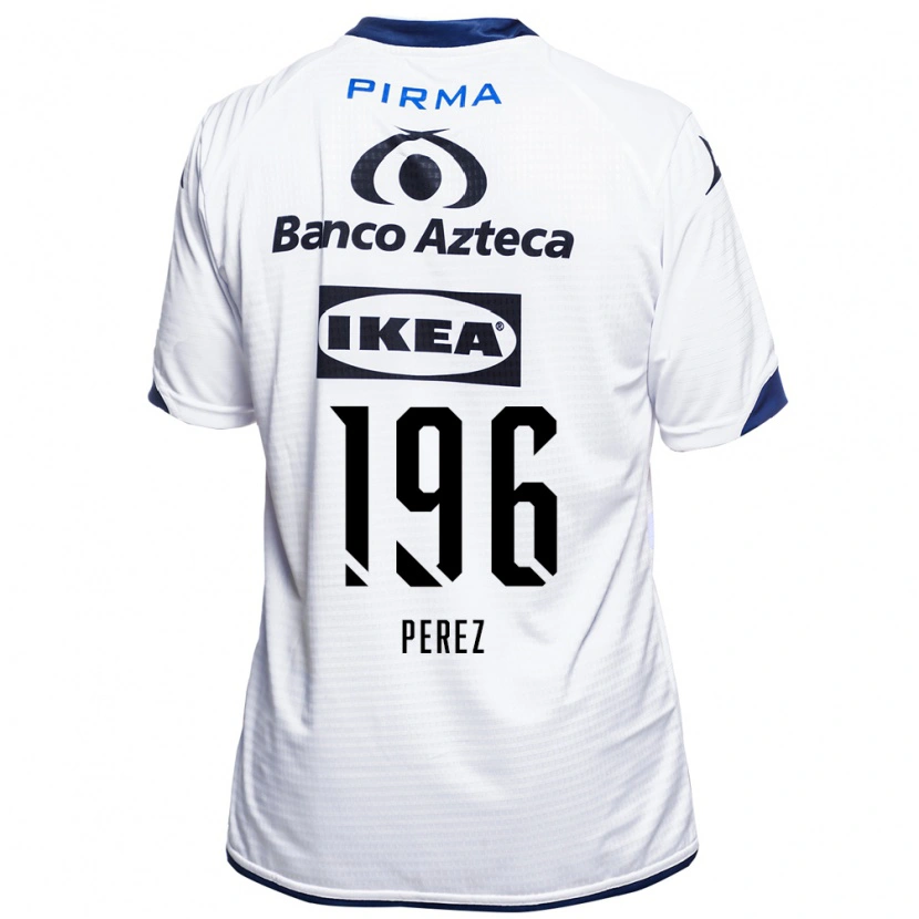Danxen Pánské Arez Pérez #196 Bílá Černá Modrá Domů Hráčské Dresy 2026/27 Dres