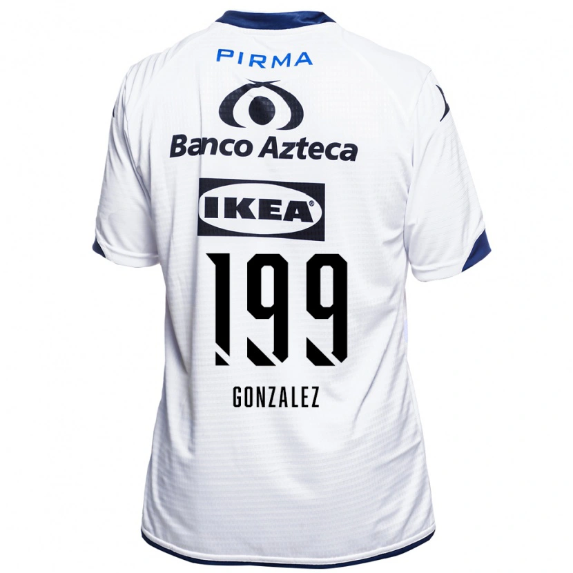 Danxen Pánské Samuel González #199 Bílá Černá Modrá Domů Hráčské Dresy 2026/27 Dres
