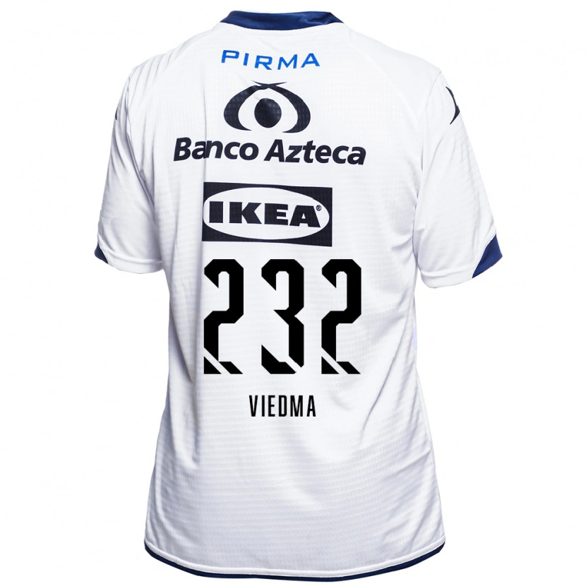 Danxen Pánské Alvar Viedma #232 Bílá Černá Modrá Domů Hráčské Dresy 2026/27 Dres
