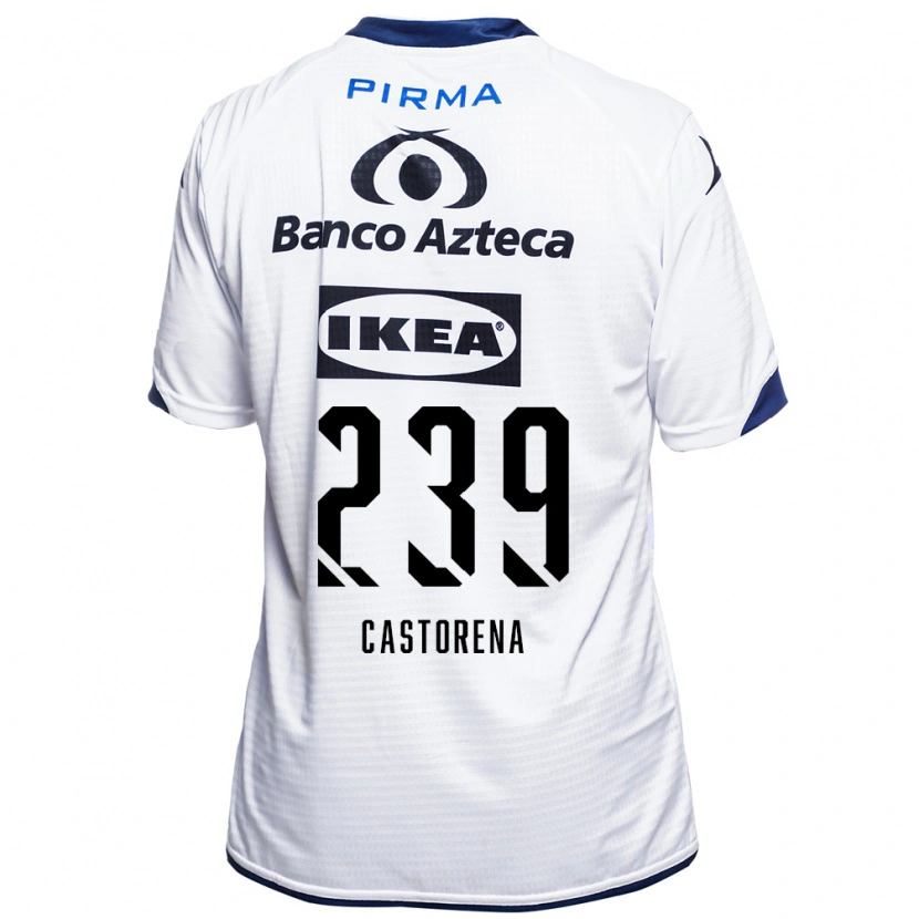 Danxen Pánské Ernesto Castorena #239 Bílá Černá Modrá Domů Hráčské Dresy 2026/27 Dres