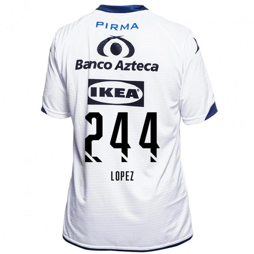 Danxen Pánské Daniel López #244 Bílá Černá Modrá Domů Hráčské Dresy 2026/27 Dres