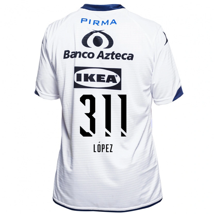 Danxen Pánské Aldo López #311 Bílá Černá Modrá Domů Hráčské Dresy 2026/27 Dres