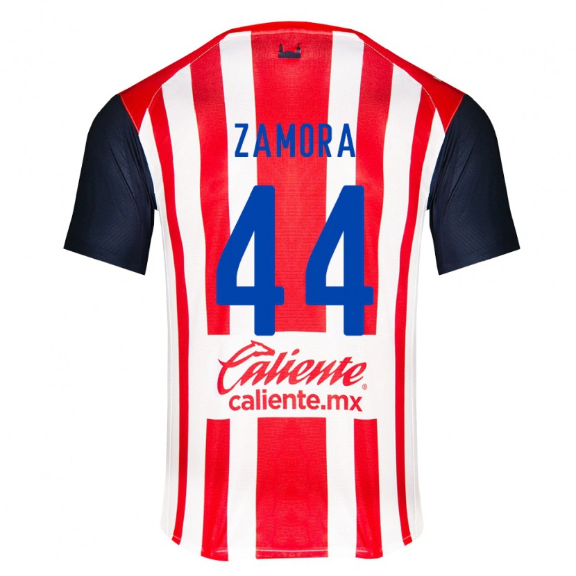 Danxen Pánské Saúl Zamora #44 Červená Černá Bílá Domů Hráčské Dresy 2026/27 Dres