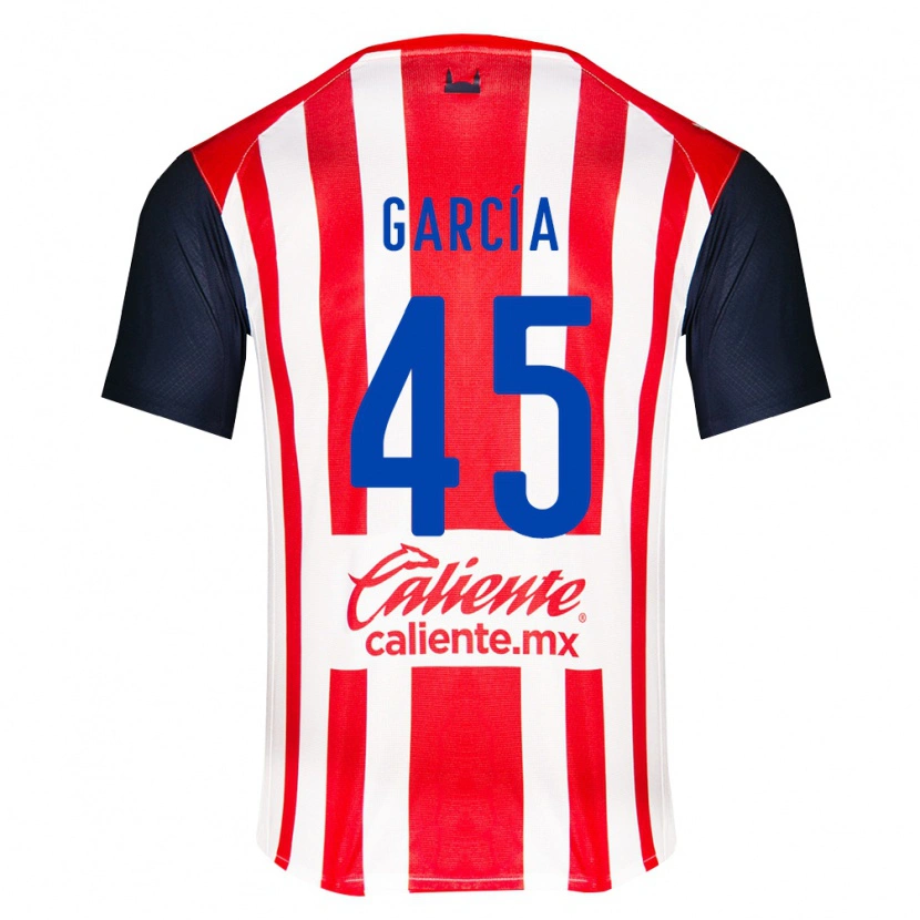 Danxen Pánské Eduardo García #45 Červená Černá Bílá Domů Hráčské Dresy 2026/27 Dres