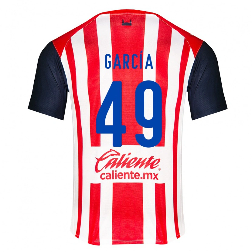 Danxen Pánské Gilberto García #49 Červená Černá Bílá Domů Hráčské Dresy 2026/27 Dres