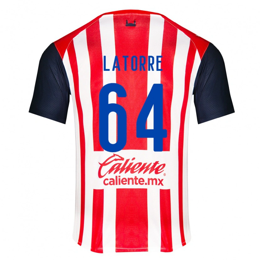 Danxen Pánské Diego Latorre #64 Červená Černá Bílá Domů Hráčské Dresy 2026/27 Dres