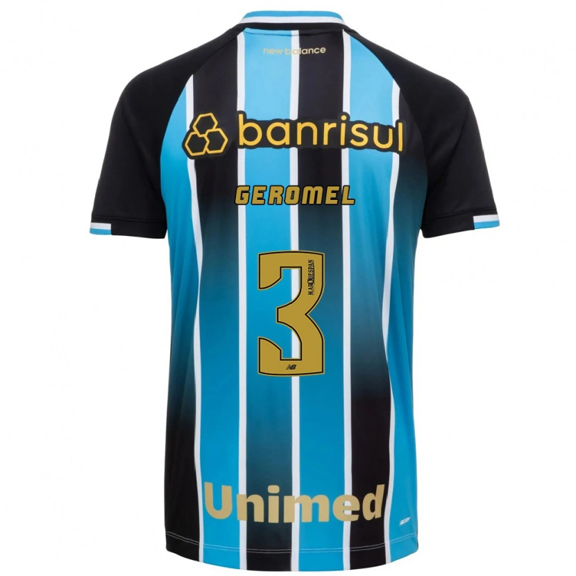 Danxen Pánské Pedro Geromel #3 Modrá Hnědá Černá Domů Hráčské Dresy 2026/27 Dres