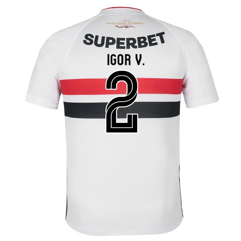 Danxen Pánské Igor Vinicius #2 Bílá Červená Černá Domů Hráčské Dresy 2026/27 Dres