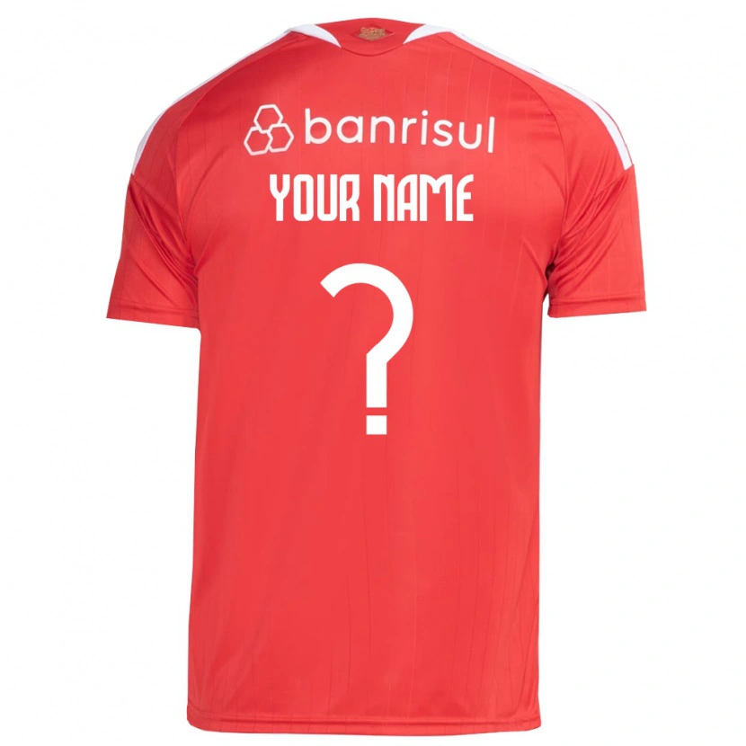 Danxen Pánské Tvé Jméno #0 Červená Bílá Domů Hráčské Dresy 2026/27 Dres