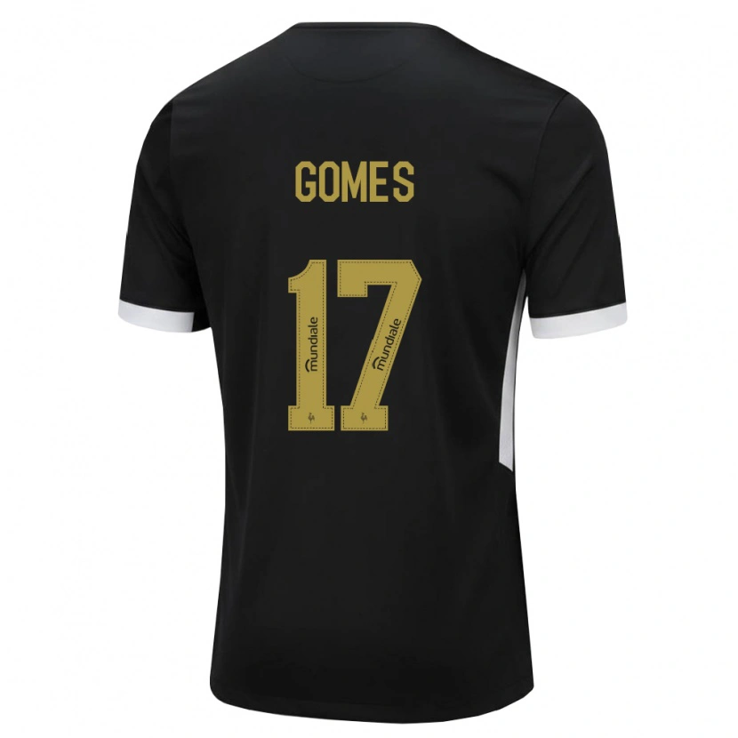 Danxen Pánské Igor Gomes #17 Černá Bílá Žlutá Domů Hráčské Dresy 2026/27 Dres