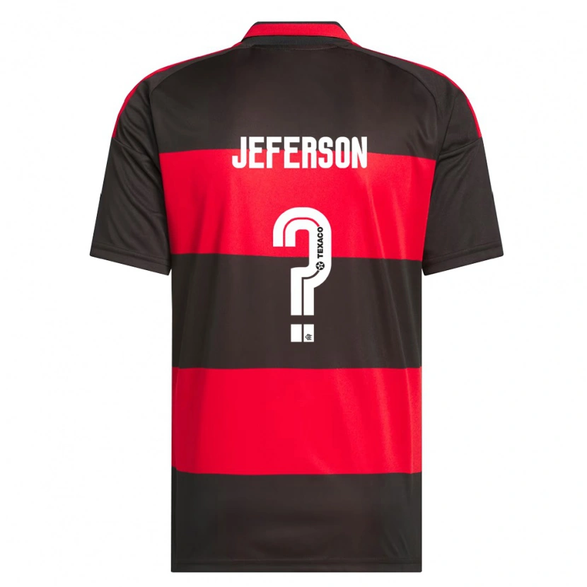 Danxen Pánské Jeferson Pereira De Sousa #0 Červená Černá Bílá Domů Hráčské Dresy 2026/27 Dres