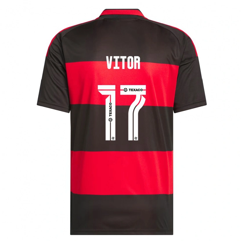 Danxen Pánské João Vitor #17 Červená Černá Bílá Domů Hráčské Dresy 2026/27 Dres