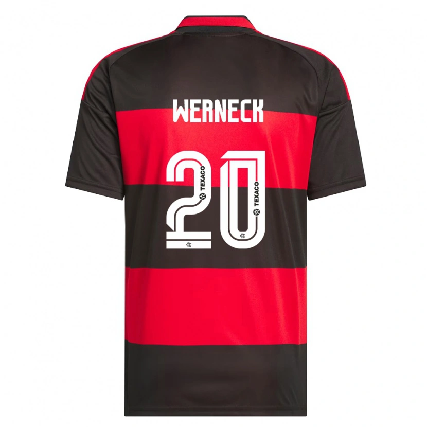 Danxen Pánské Gabriel Werneck #20 Červená Černá Bílá Domů Hráčské Dresy 2026/27 Dres