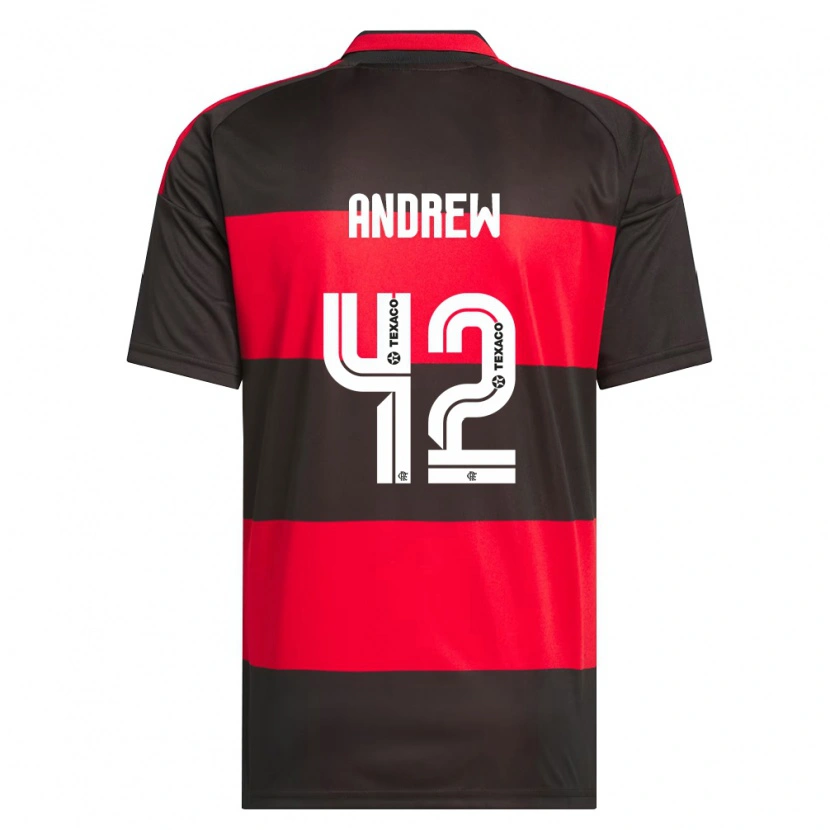 Danxen Pánské Andrew Da Silva Ventura #42 Červená Černá Bílá Domů Hráčské Dresy 2026/27 Dres
