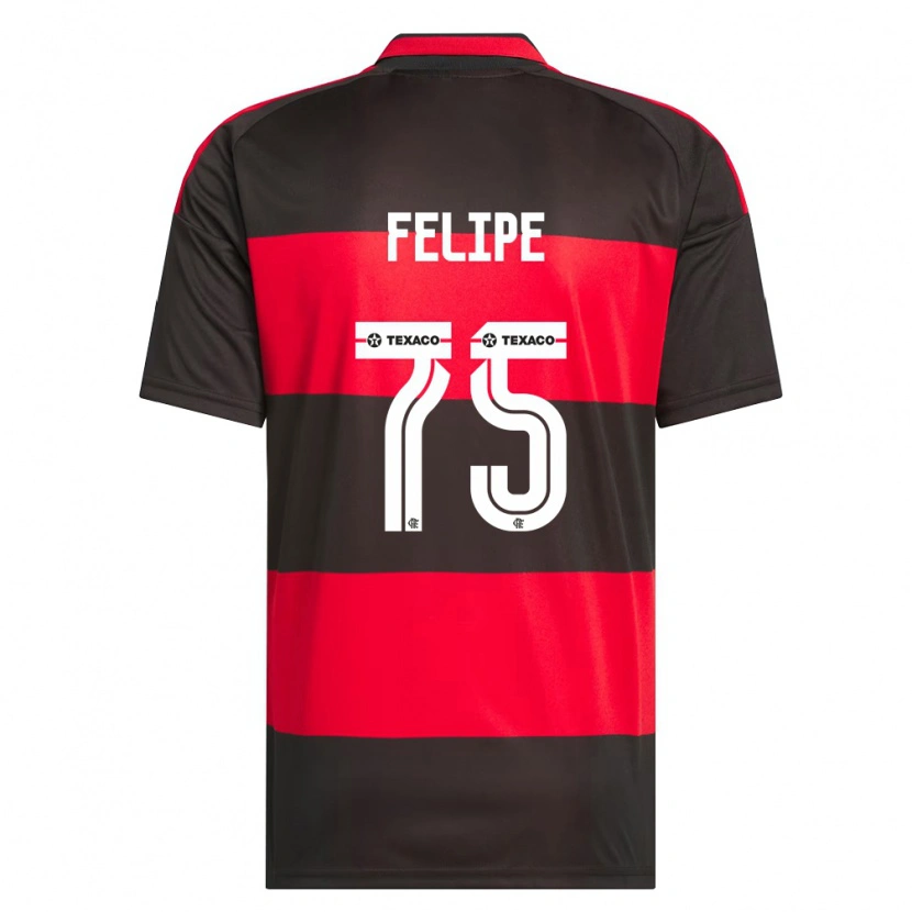 Danxen Pánské Luiz Felipe #75 Červená Černá Bílá Domů Hráčské Dresy 2026/27 Dres