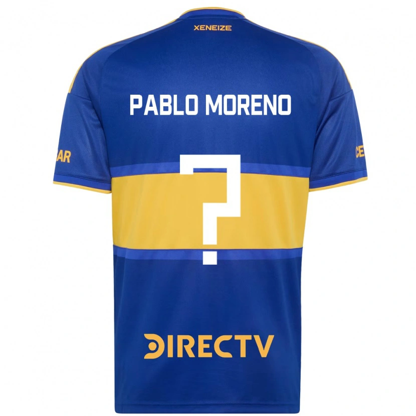 Danxen Pánské Juan Pablo Moreno #0 Královsky Modrá Žlutá Domů Hráčské Dresy 2026/27 Dres