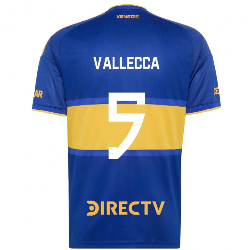 Danxen Pánské Santiago Vallecca #5 Královsky Modrá Žlutá Domů Hráčské Dresy 2026/27 Dres