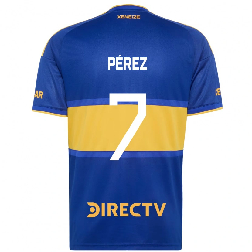 Danxen Pánské Franco Pérez #7 Královsky Modrá Žlutá Domů Hráčské Dresy 2026/27 Dres